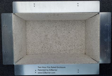 recessed boxes in fire rated wall